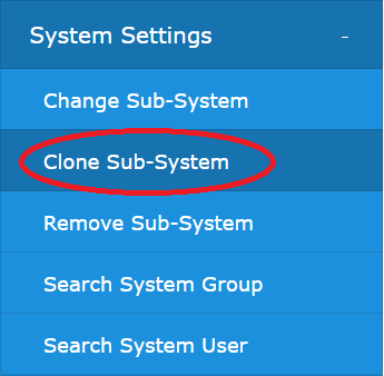 Clone sub-system link